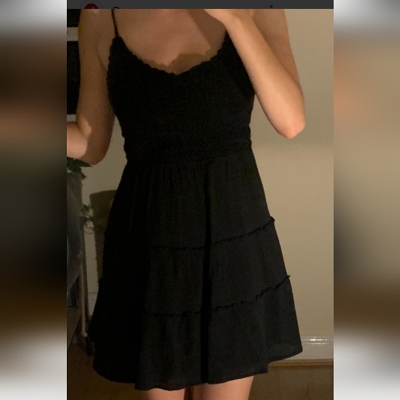 Hollister Dresses & Skirts - Hollister Black Spaghetti Strap Mini Sundress By Hollister Size S